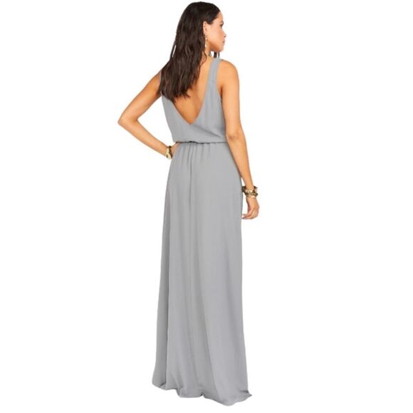 Show Me Your Mumu Gray Kendall Maxi Dress‎ Size Large New With Tags - Picture 4 of 7